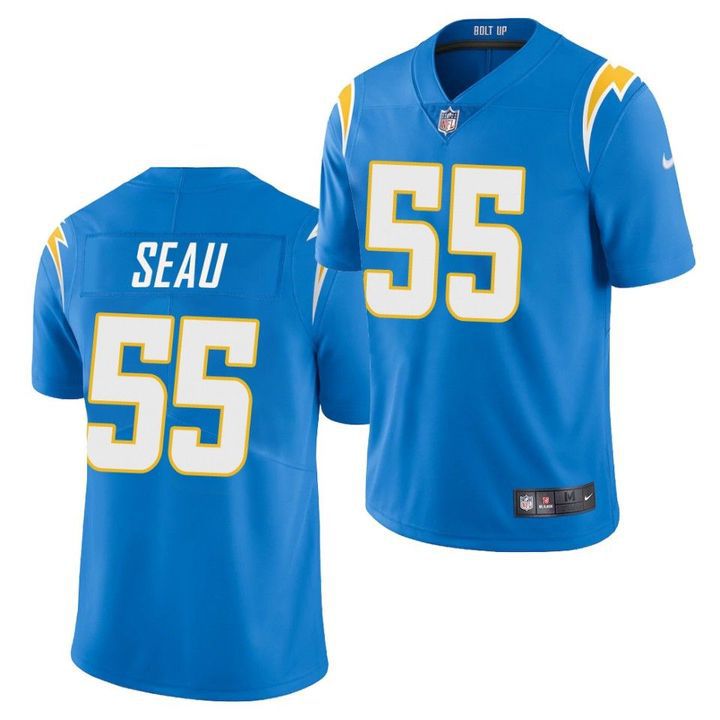 Men Los Angeles Chargers #55 Junior Seau Nike Powder Blue Limited Player NFL Jersey